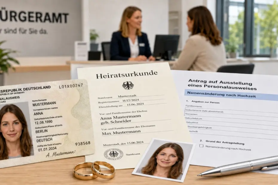 Personalausweis nach Hochzeit